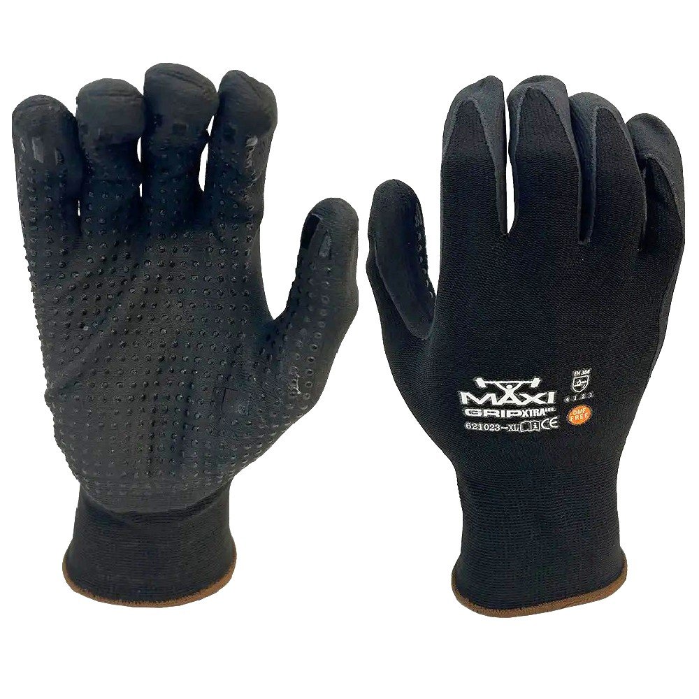Maxi Grip Xtra500 Nitrile/PU Coat, Grip Dots