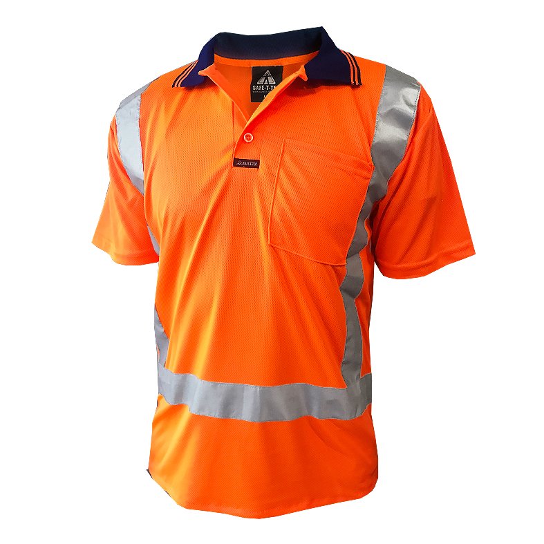 Hi-Vis D/N TTMC Polo Shirt, SS, Orange