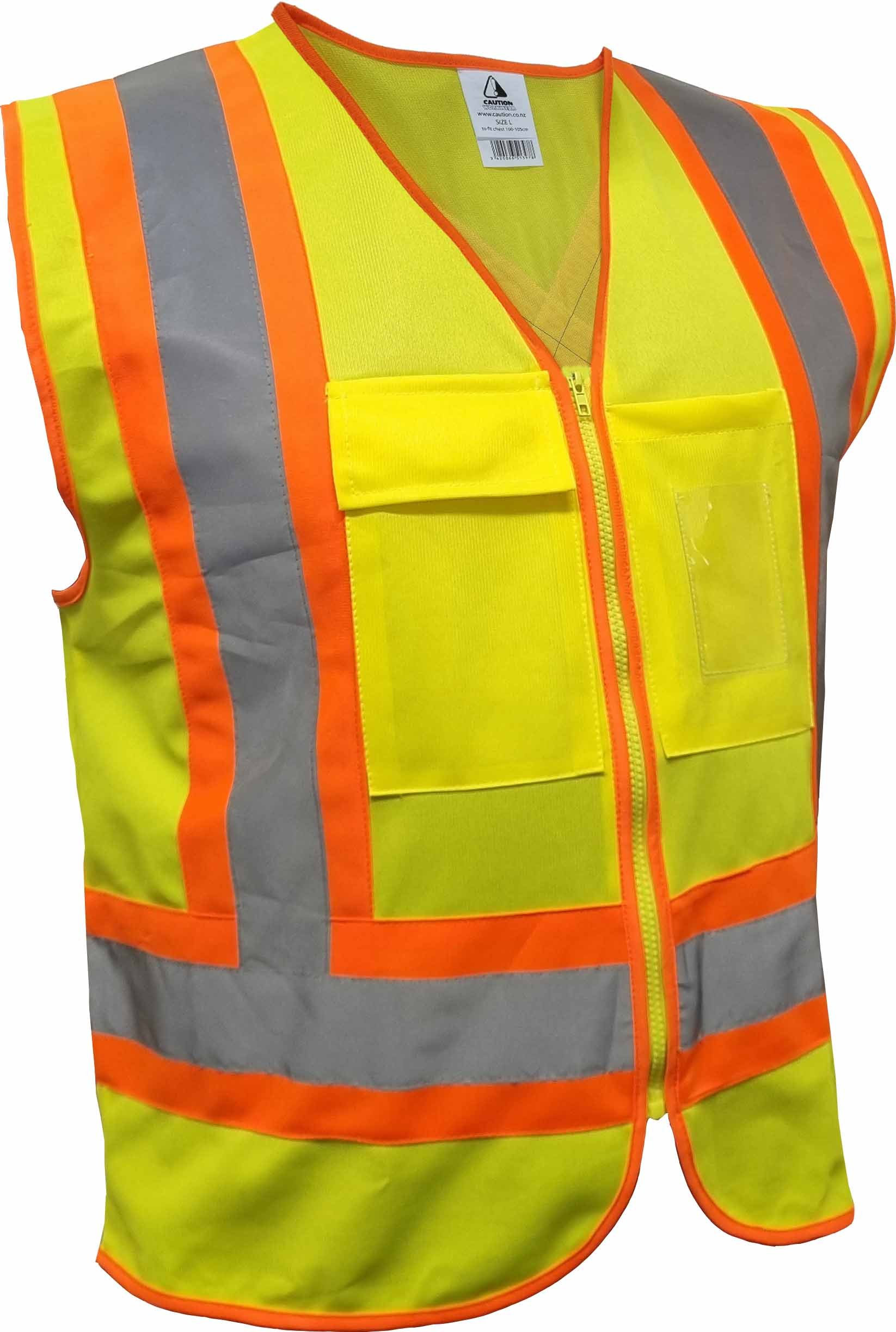 D/N X-back Safety Vest Yellow/Orange