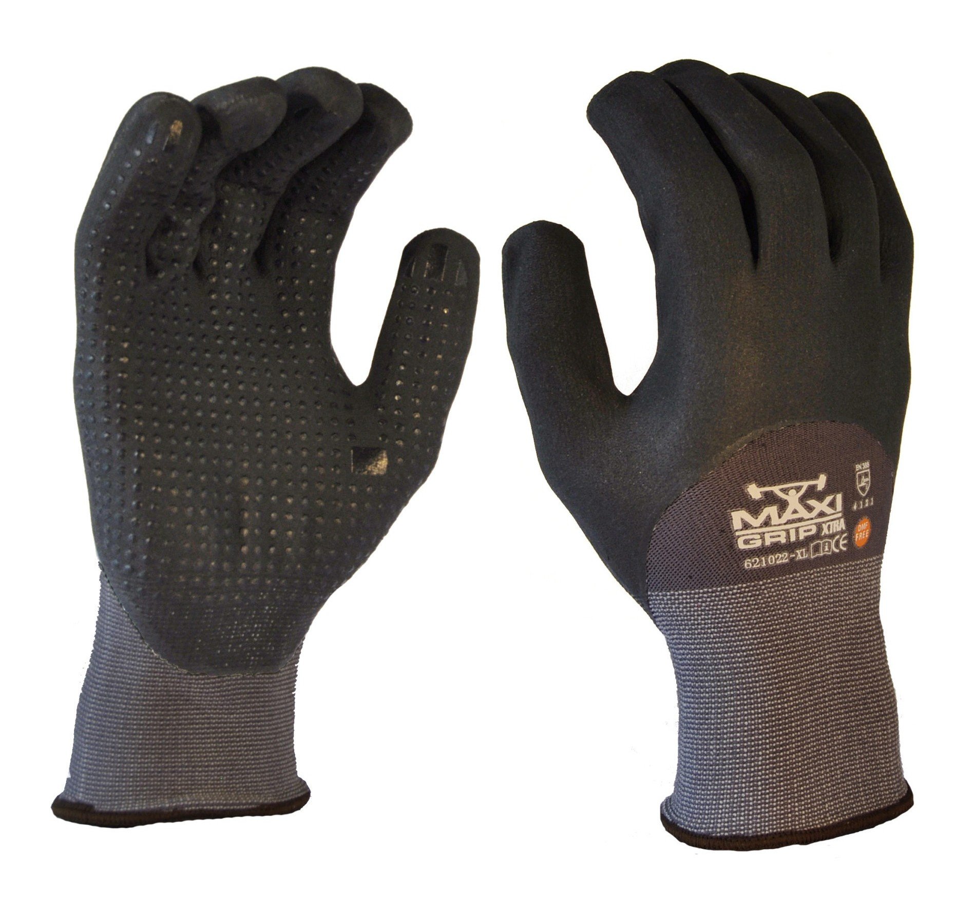 Maxi Grip Xtra Nitrile/PU Full Coat Grip Dots