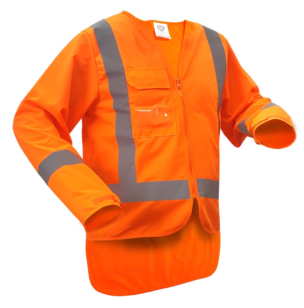 TTMC H-back Long-Sleeved Safety Vest Orange
