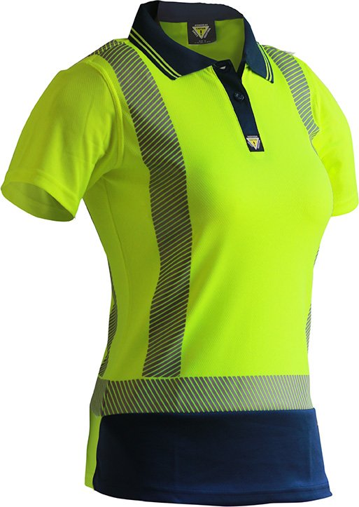D/N S/S Segmented Tape Microfibre Polo Women’s