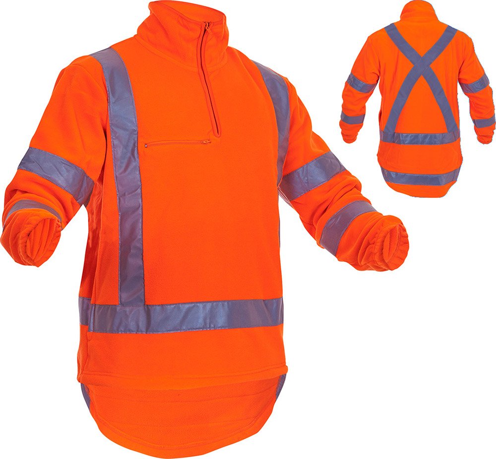 Hi-Vis TTMC X-Back Polar Fleece 1/2 Zip Tunic