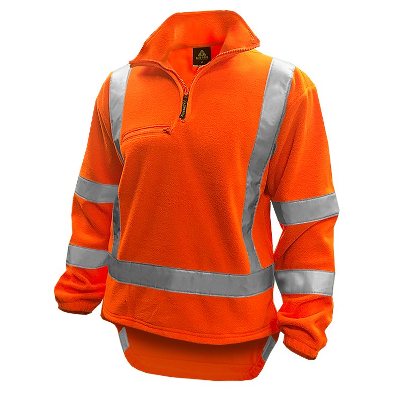Hi Vis Polar Fleece,  360gsm, Orange, TTMC  8X
