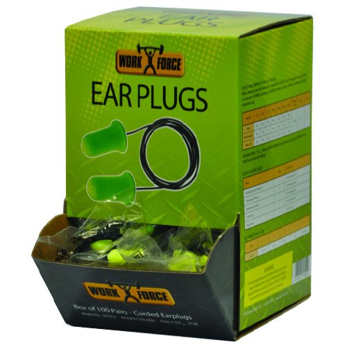 Earplugs, Corded, Bell Shaped, Box 100pr