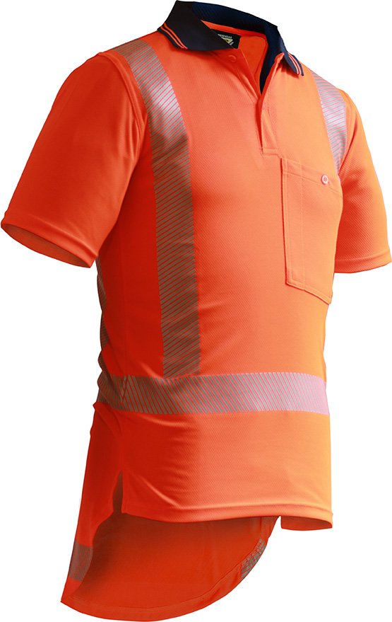 TTMC S/S Segmented Tape Microfibre Polo