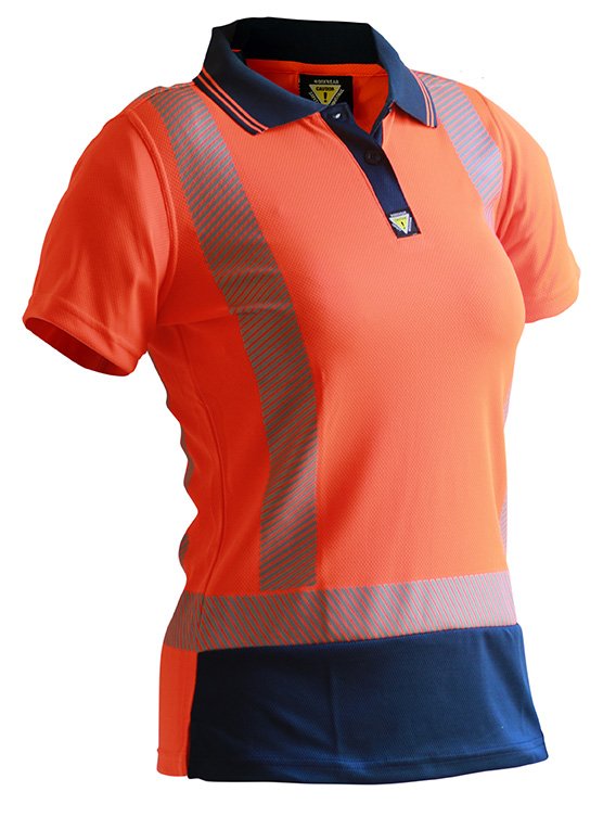 D/N S/S Segmented Tape Microfibre Polo Women’s