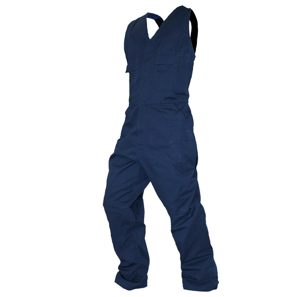 Overall Action Bib, 300gsm Cotton, Navy, Size