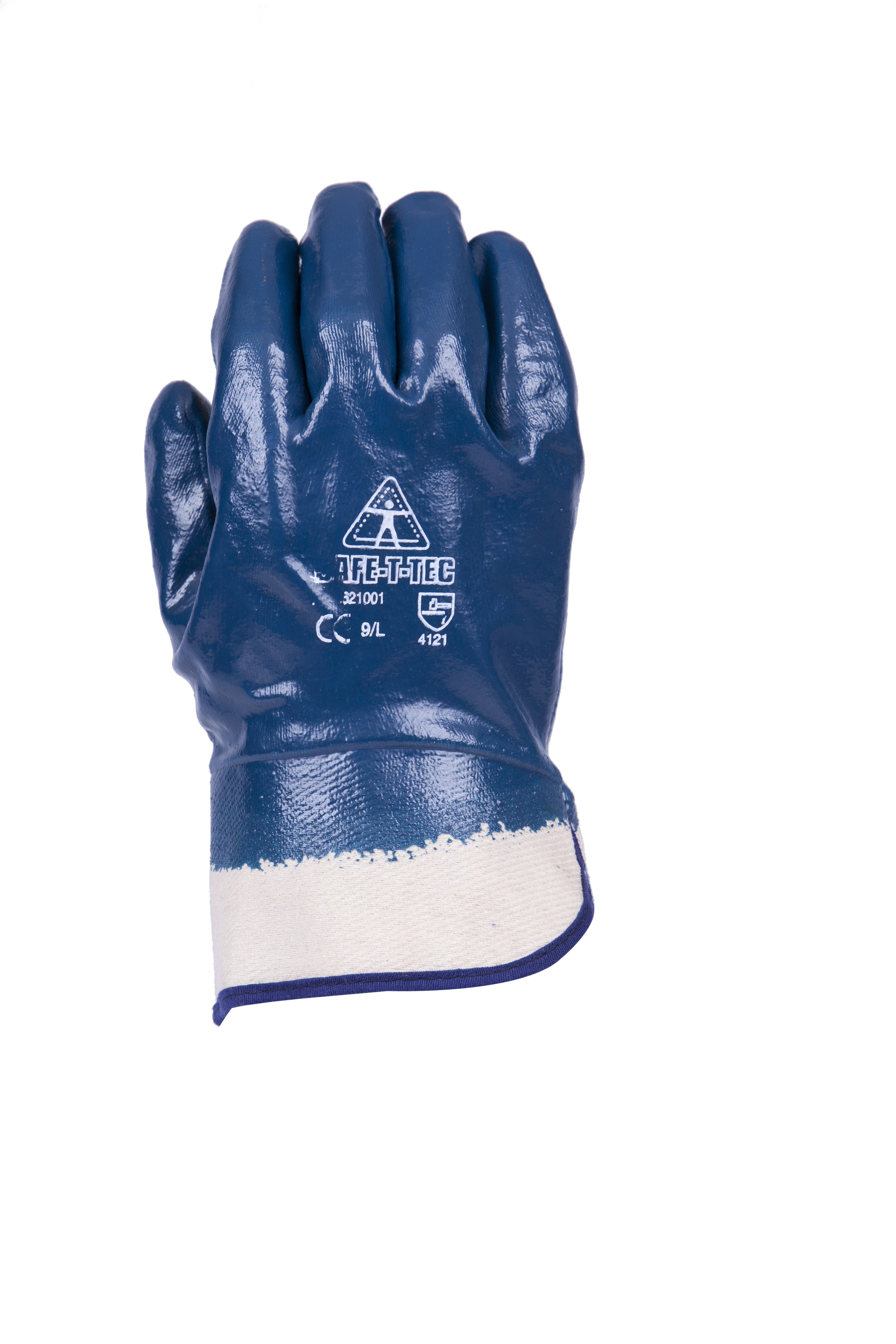 Heavy Duty Blue Nitrile Dip, Safety Cuff
