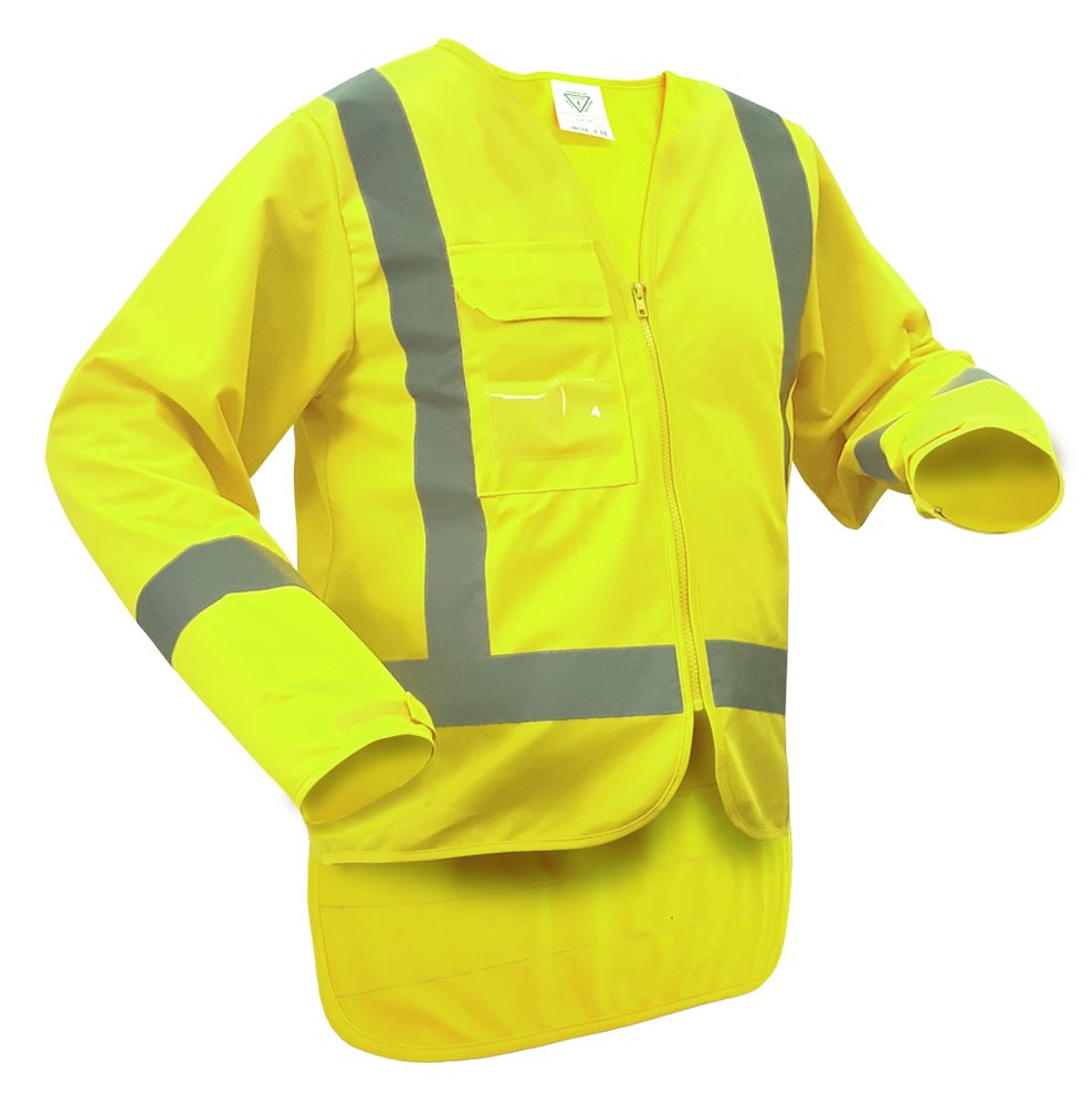 H-back Long-Sleeved Safety Vest Yellow