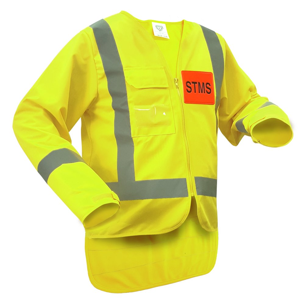 STMS Long Sleeved Safety Vest Yellow
