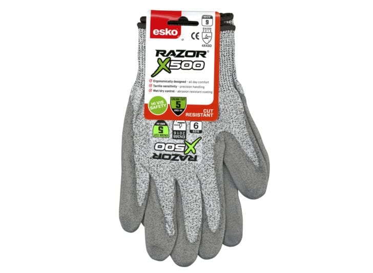 Esko Razor X500 Cut 5 PU Dip Glove Header Carded - Image 3