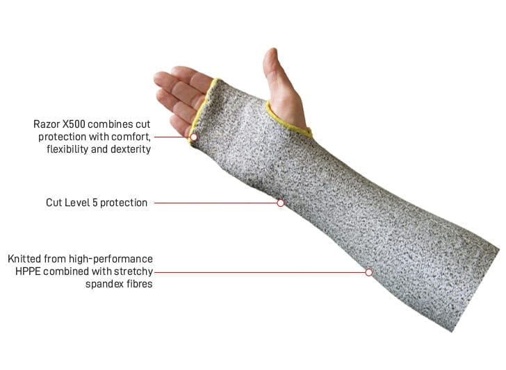 Esko Razor X500 Cut 5 Sleeve With Thumb Hole 46cm