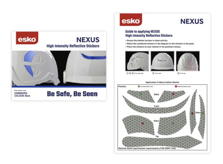 Esko Nexus Helmet Reflective Sticker Kit - Image 6