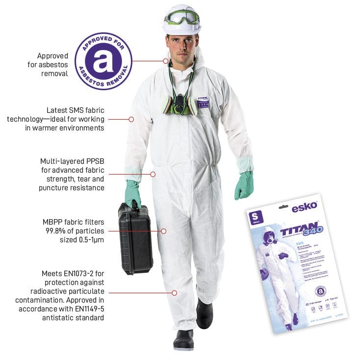 Esko Titan 340 SMS Coverall Type 5/6 - Esko Safety