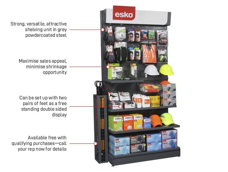 Esko Display Shelving Unit