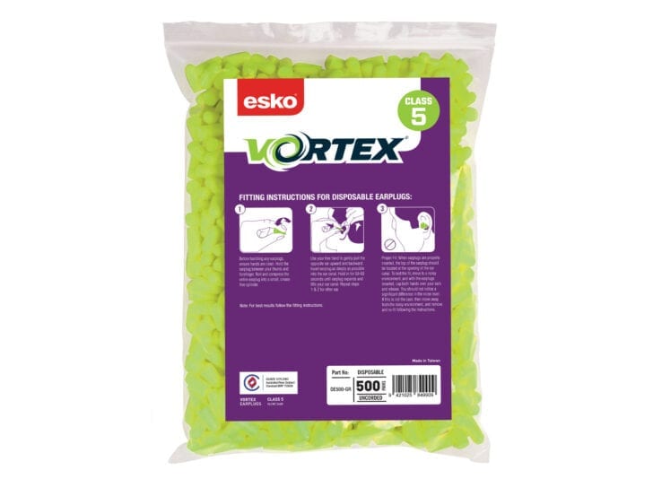 Esko Vortex Earplugs Green Uncorded Refill