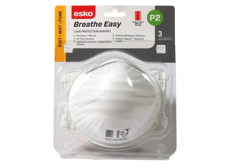 Esko Breathe Easy P2 Non-Valved Mask 3 Pk - Image 2