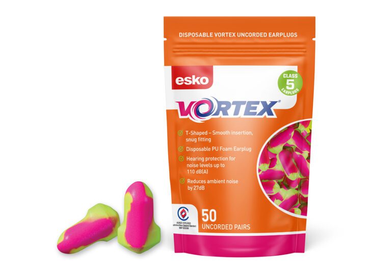 Esko Vortex Earplugs T-Shaped Uncorded Pouch - Image 2