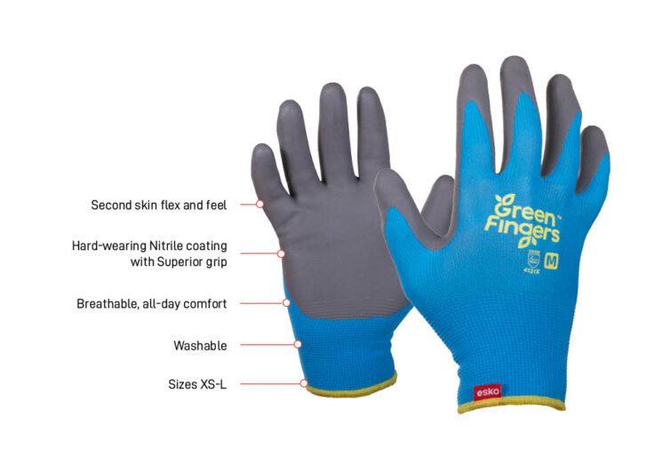 Esko Green Fingers Gardening Gloves, Blue