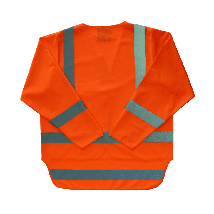 Esko Hi-vis Long Sleeve Safety Vest, Orange - Image 2