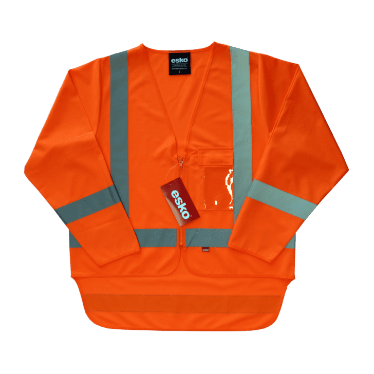 Esko Hi-vis Long Sleeve Safety Vest, Orange